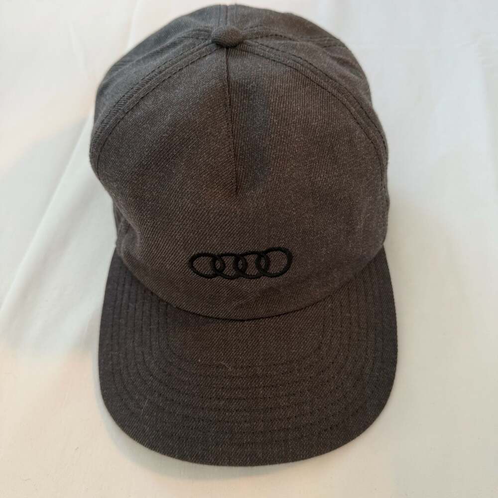 Audi Men's Charcoal Gray Logo Cap